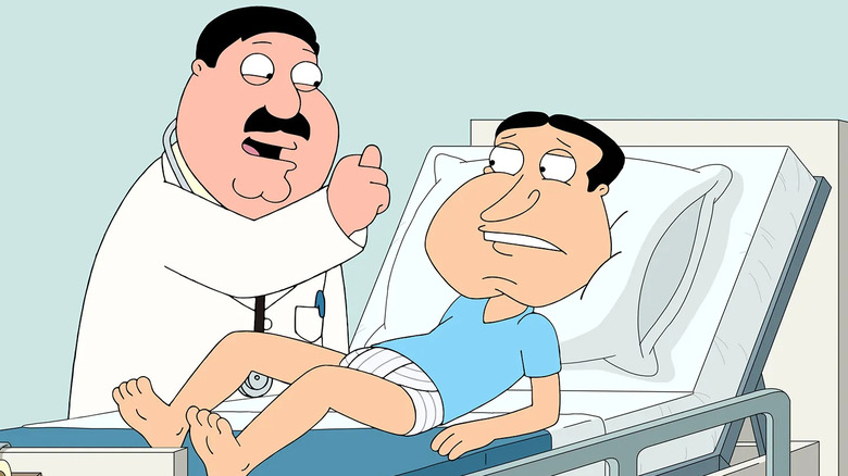 Doctor talking to Quagmire