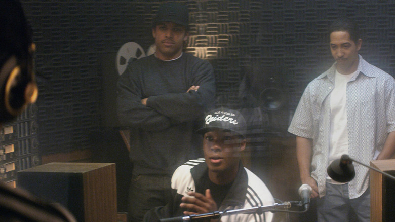 Dr. Dre in the studio