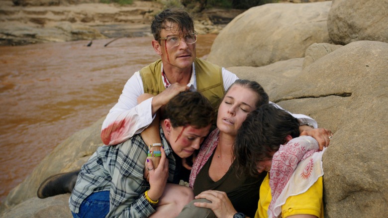 Isabel Bassett, Philip Winchester, Rebecca Romijn, Michael Johnston in "Endangered Species"