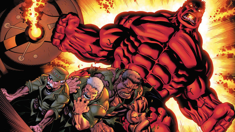 Ross turns into Red Hulk