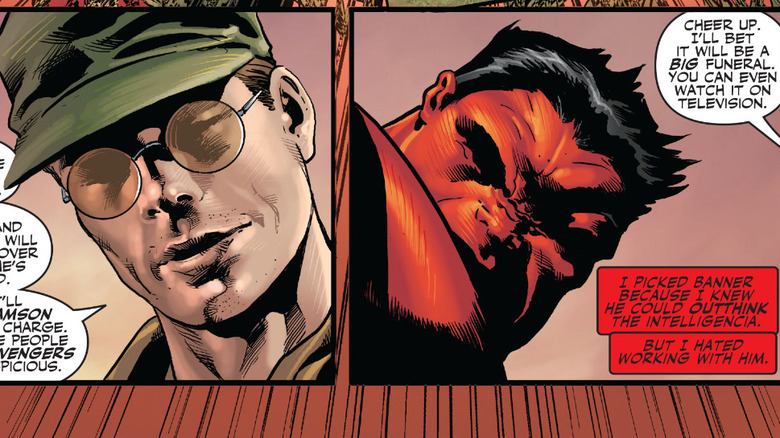 Bruce Banner and the Red Hulk