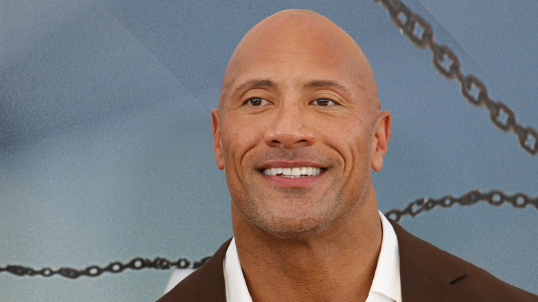 Dwayne Johnson smiling