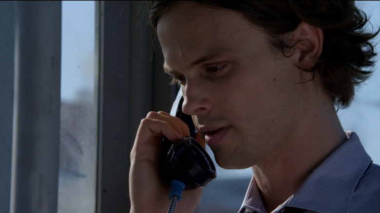 Spencer Reid on phone