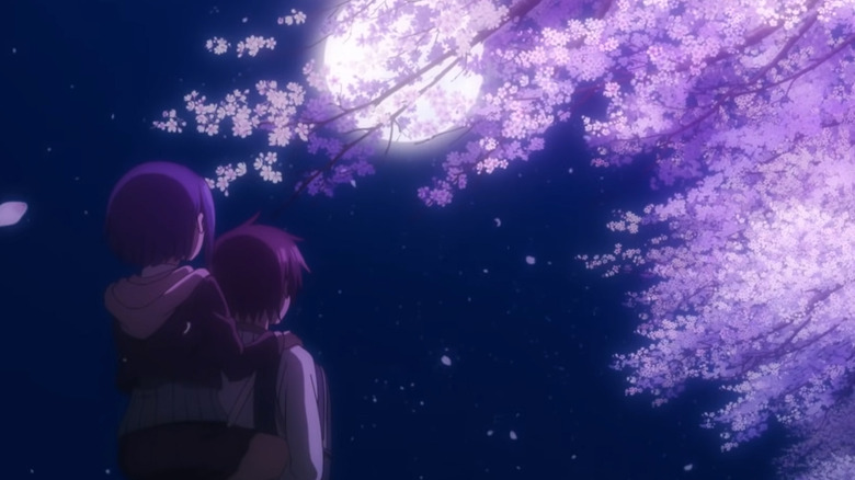 Kyoya and Aki looking at the sky