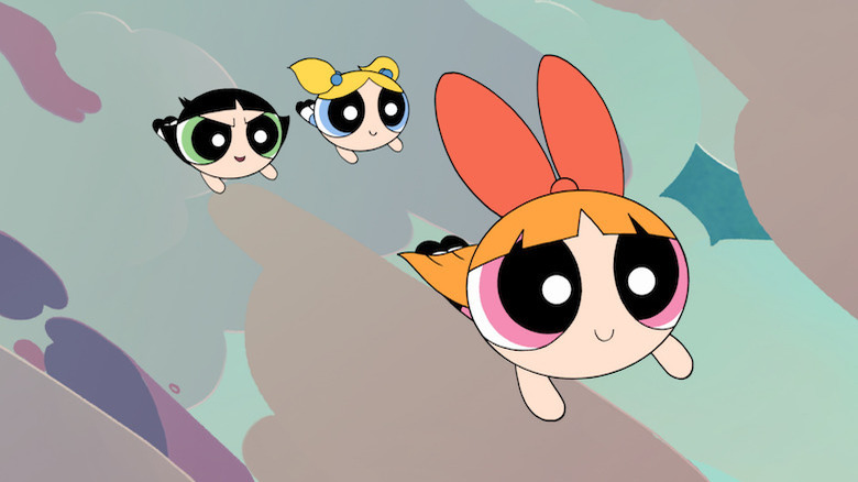 The Powerpuff Girls 2016 flying