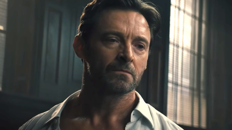 Hugh Jackman as Nick angry