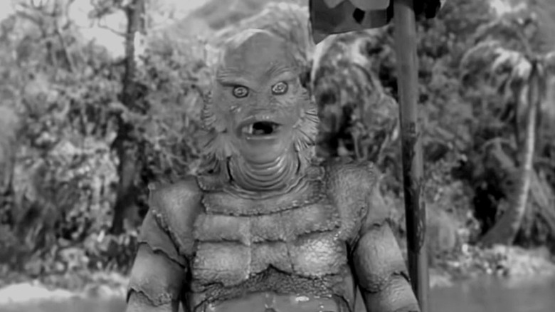 The Gill-Man after he emerges from the water