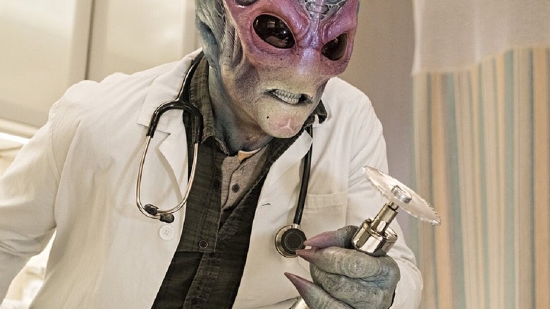 The doctor alien in Resident Alien 