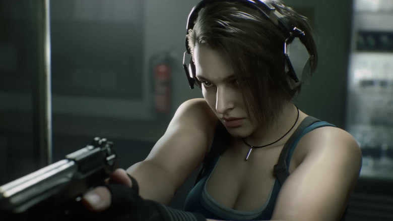 Jill Valentine holding pistol