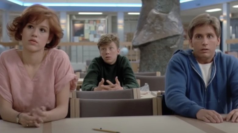 Three students shrug in detention