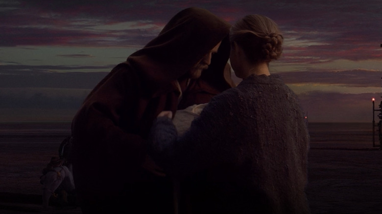 Obi-Wan hands Luke to Beru