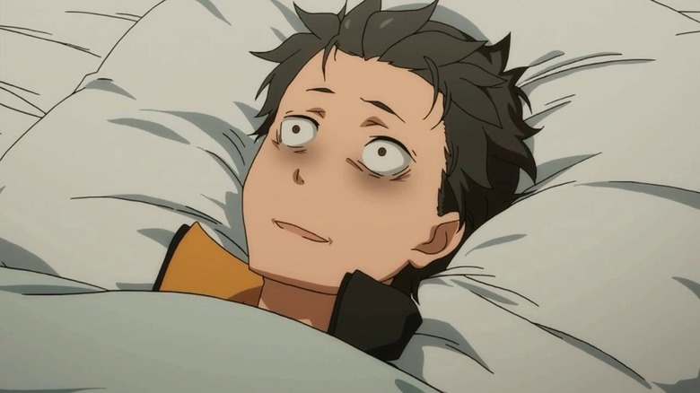 Re:Zero Subaru sick in bed