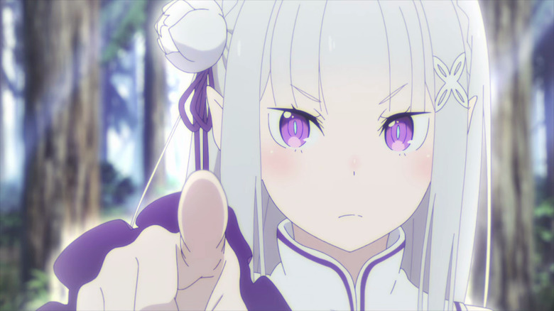 Re:Zero Emilia pointing forward