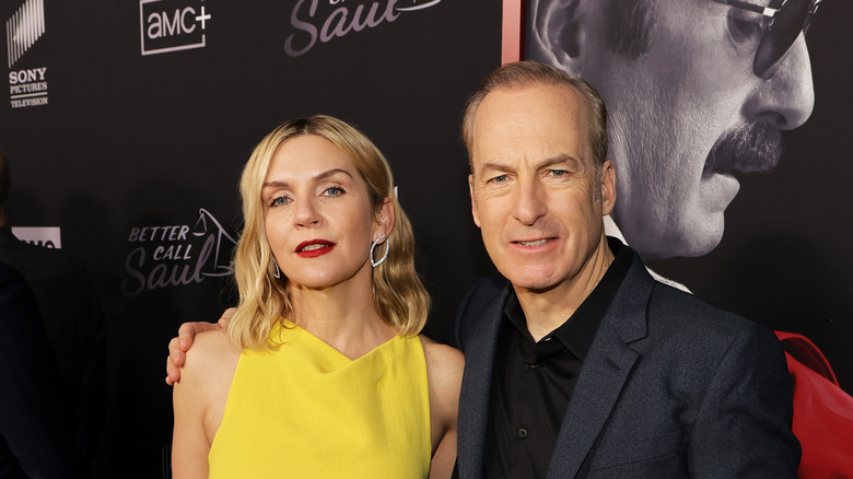 Rhea Seehorn and Bob Odenkirk at the Better Call Saul premiere