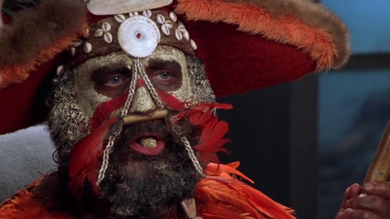 Richard Dreyfuss in tribal makeup