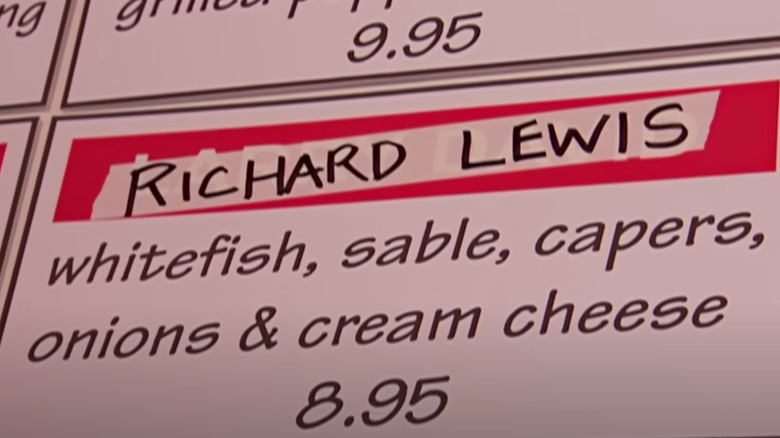 Richard Lewis sandwich in menu