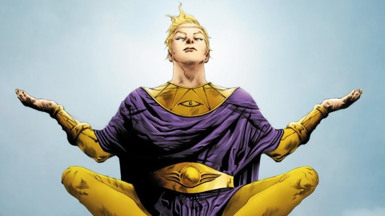 Adrian Veidt wearing Ozymandias costume