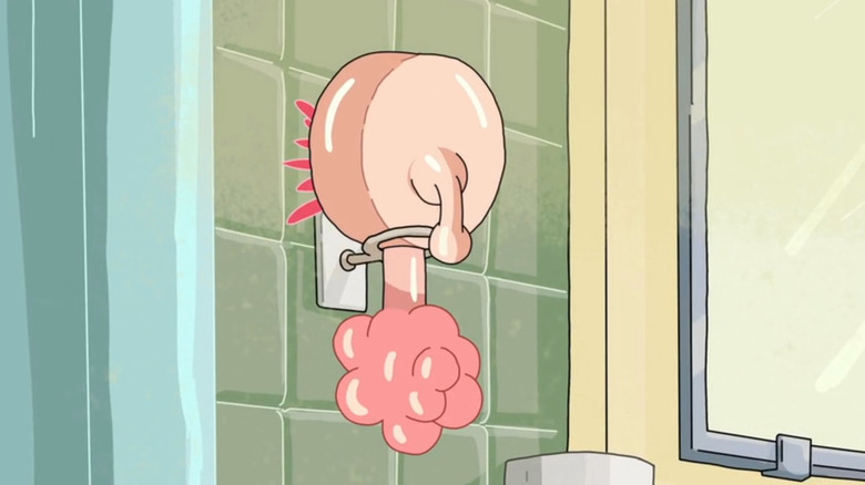 Plumbus hanging on wall