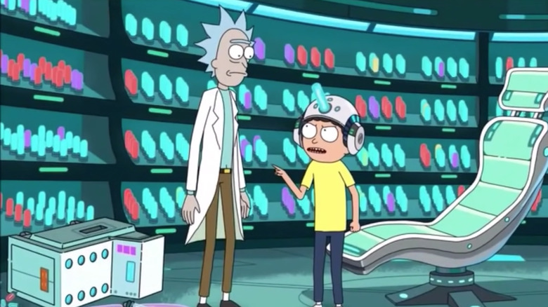 Rick Sanchez and Morty Smith arguing