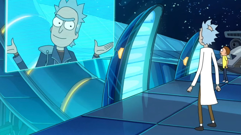 Rick and Morty look at another Rick