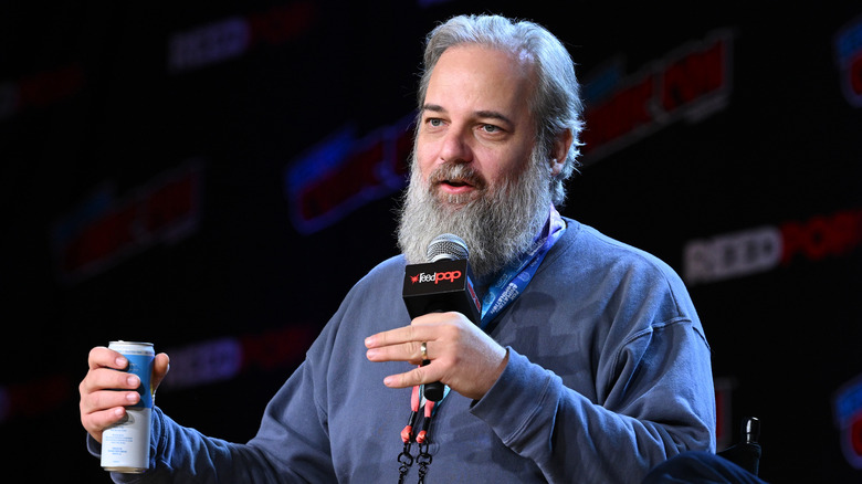 Dan Harmon speaking at an event