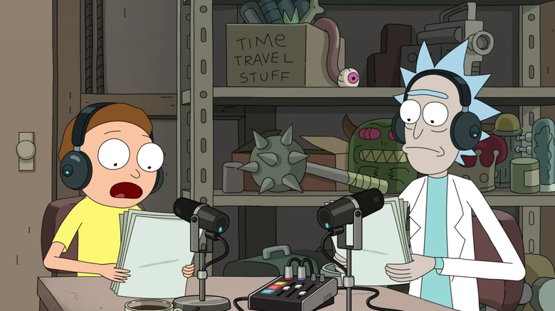 Rick and Morty host a podcast