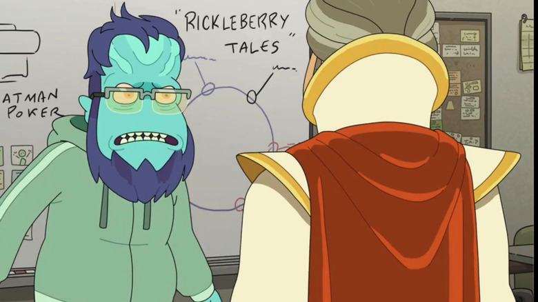 Dan Harmon voices a blue alien on Rick and Morty