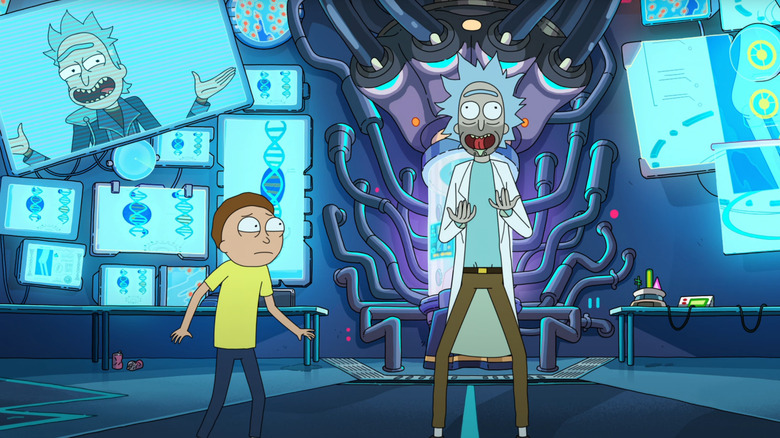 Rick shows Morty his secret lair