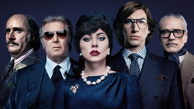 House of Gucci poster featuring lead actors