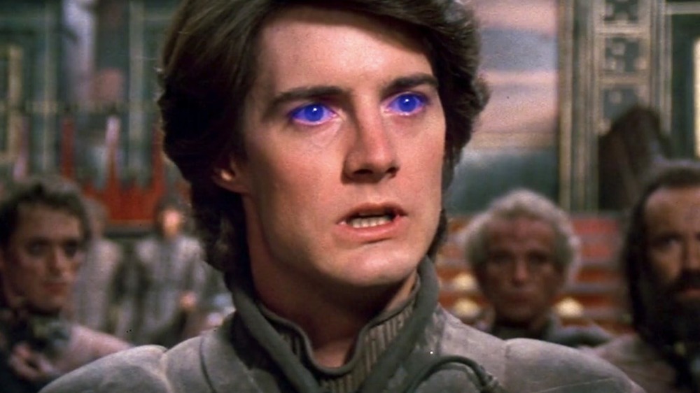 Paul Atreides with glowing eyes