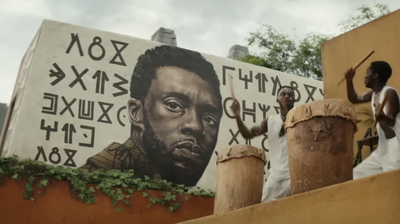 Mural of Chadwick Boseman/T'Challa 