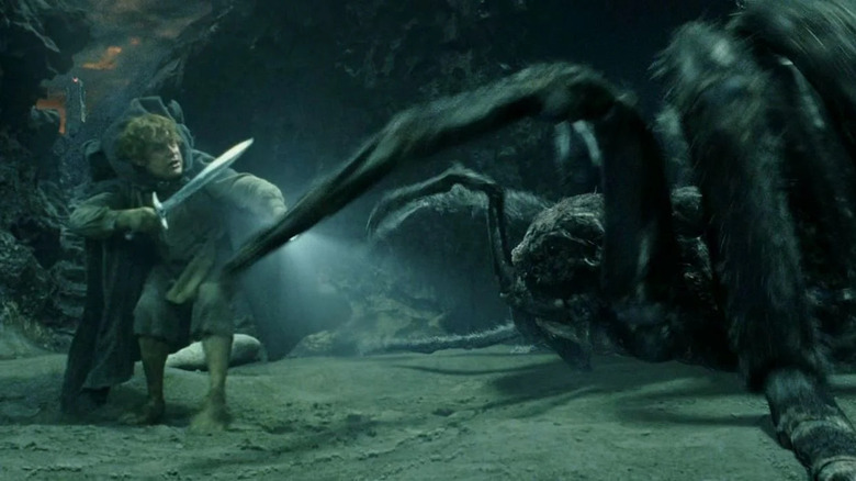 Sam fights Shelob