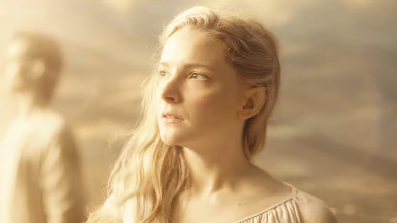 Galadriel faces the light of Valinor