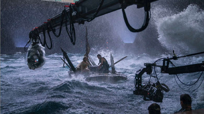 Filming a storm in Middle-earth