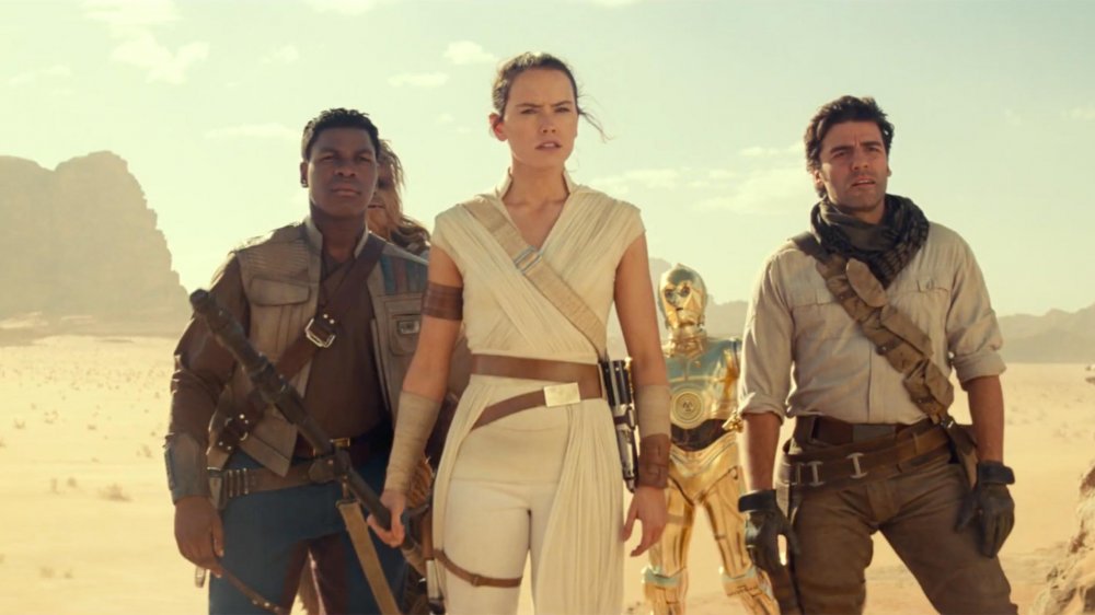 Finn, Rey, and Poe in Star Wars: The Rise of Skywalker