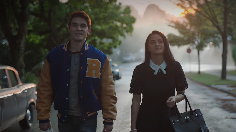 Archie walks with Veronica