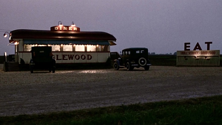 A roadside diner in a field