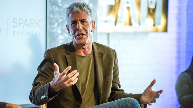 Anthony Bourdain talking