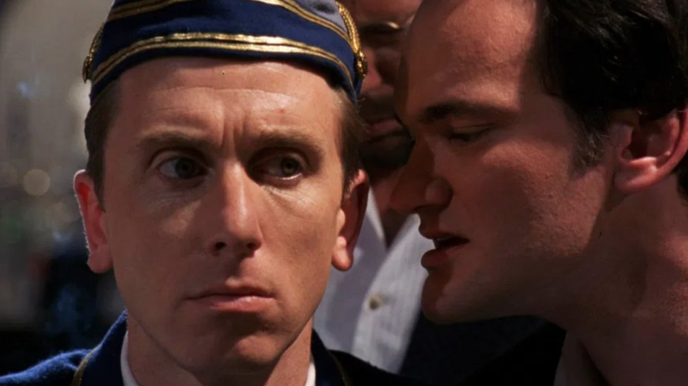 Tim Roth and Quentin Tarantino in Four Rooms