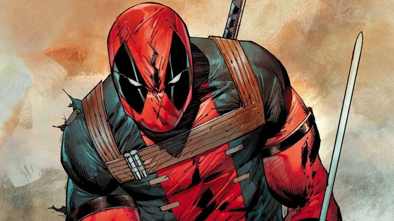 Deadpool scowling in Marvel Comics