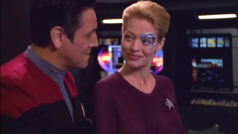 Chakotay and Seven smiling