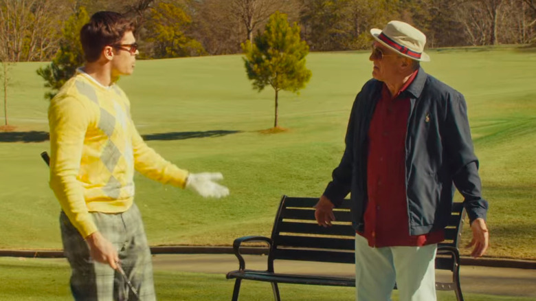 Jason and Dick on golf course