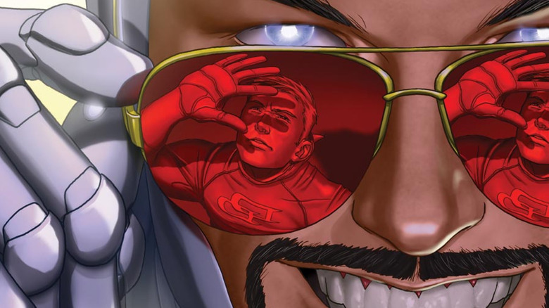 Superior Iron Man in glasses