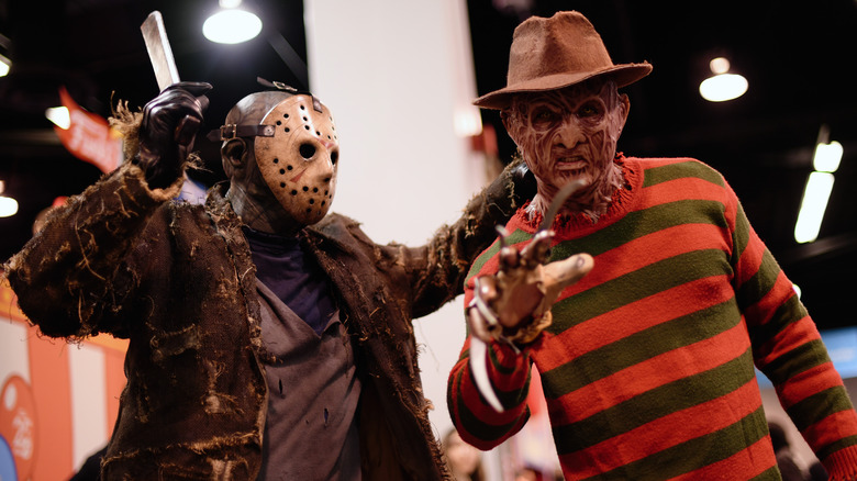 Jason Voorhees and Freddy Krueger cosplay