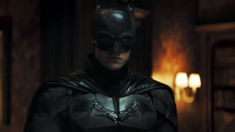 Robert Pattinson in full Batman outfit