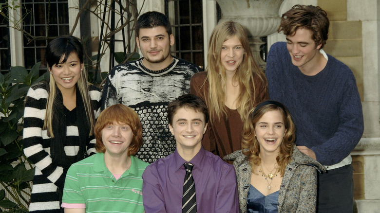 Harry Potter cast posing