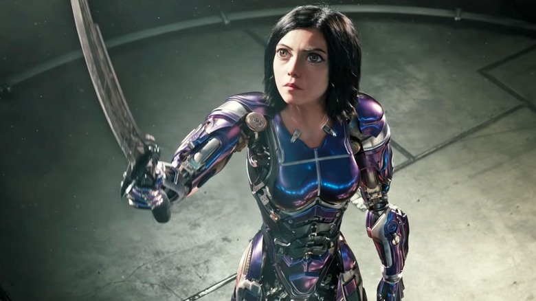 Rosa Salazar as Alita with sword