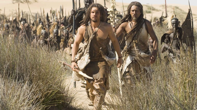 Steven Strait walking with his cavemen brethren 10,000 B.C.