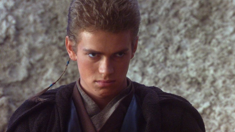 Anakin glaring evilly