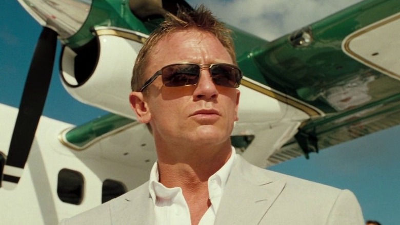 James Bond wearing sunglasses